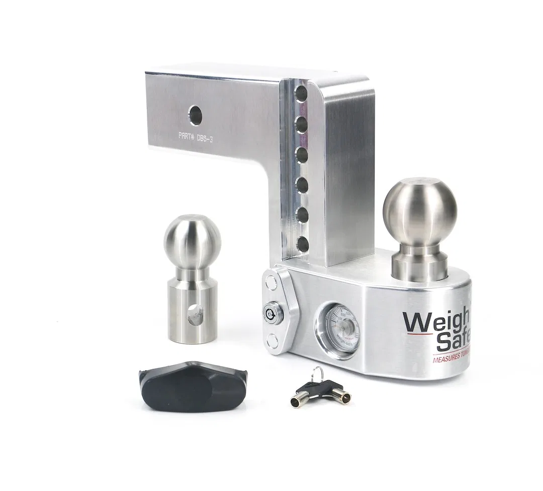 WS6-3 – WEIGH SAFE Trailer Hitch Ball Mount, Fits 3 Inch Receiver 21000 Gross Trailer Weight Adjustable Non-Stowble 6...